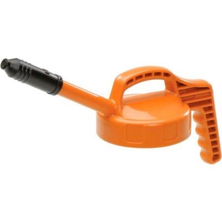 EDM ZAP PARTS Oil Safe Stretch Spout Lid, Orange,  100306